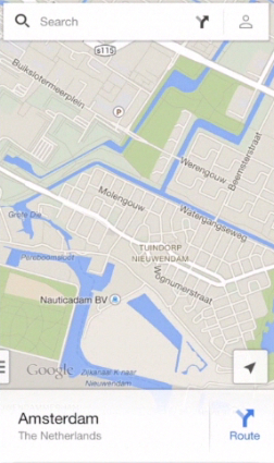 accessing Google Maps offline on iPhone running on iOS 7