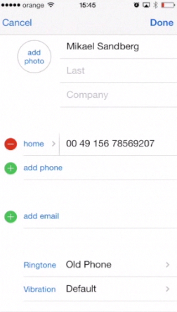 assigning a special ringtone to your contact on iPhone running on iOS 7