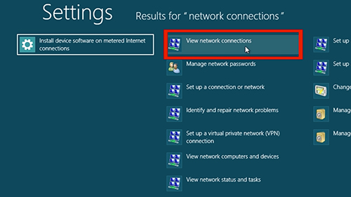 View Network connections