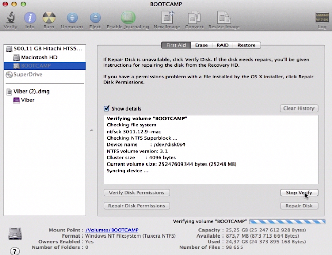 fixing hard drive errors on Mac