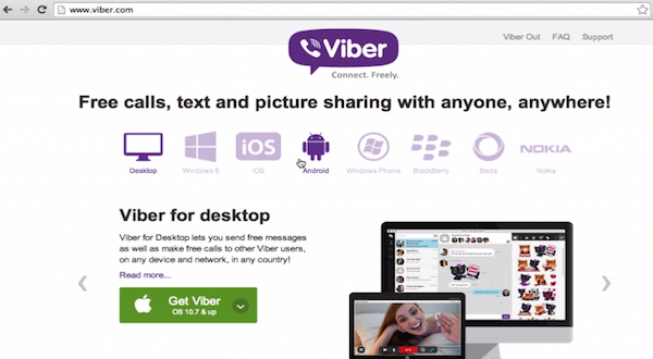 how does viber work on desktop