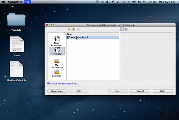 openoffice templates