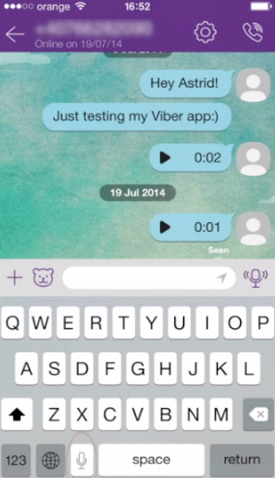 open viber contact to iphone contact