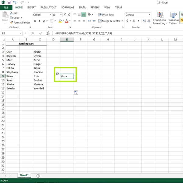 mac excel comparing two columns for differences mac