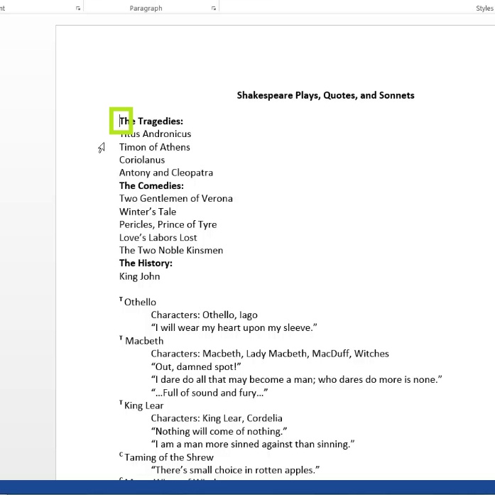 simply select the region to be formatted into multiple columns