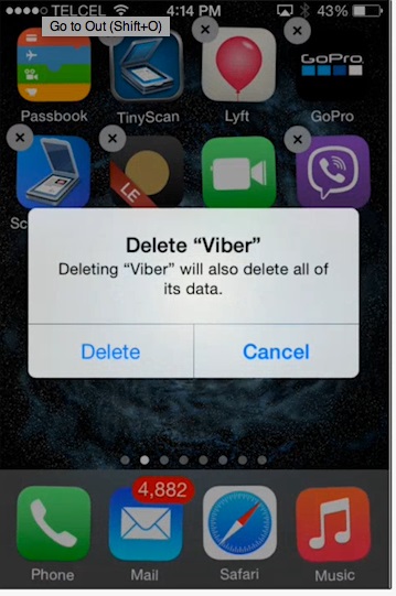 Only then you should proceed to delete app