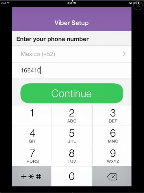 get code to open viber on phone from laptop