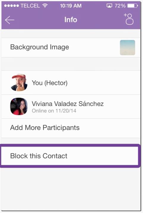 how to block someone on viber iphone