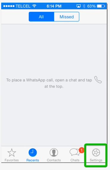 Open WhatsApp and go to WhatsApp Settings