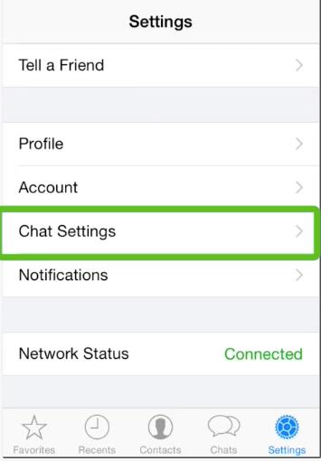 Chat Settings