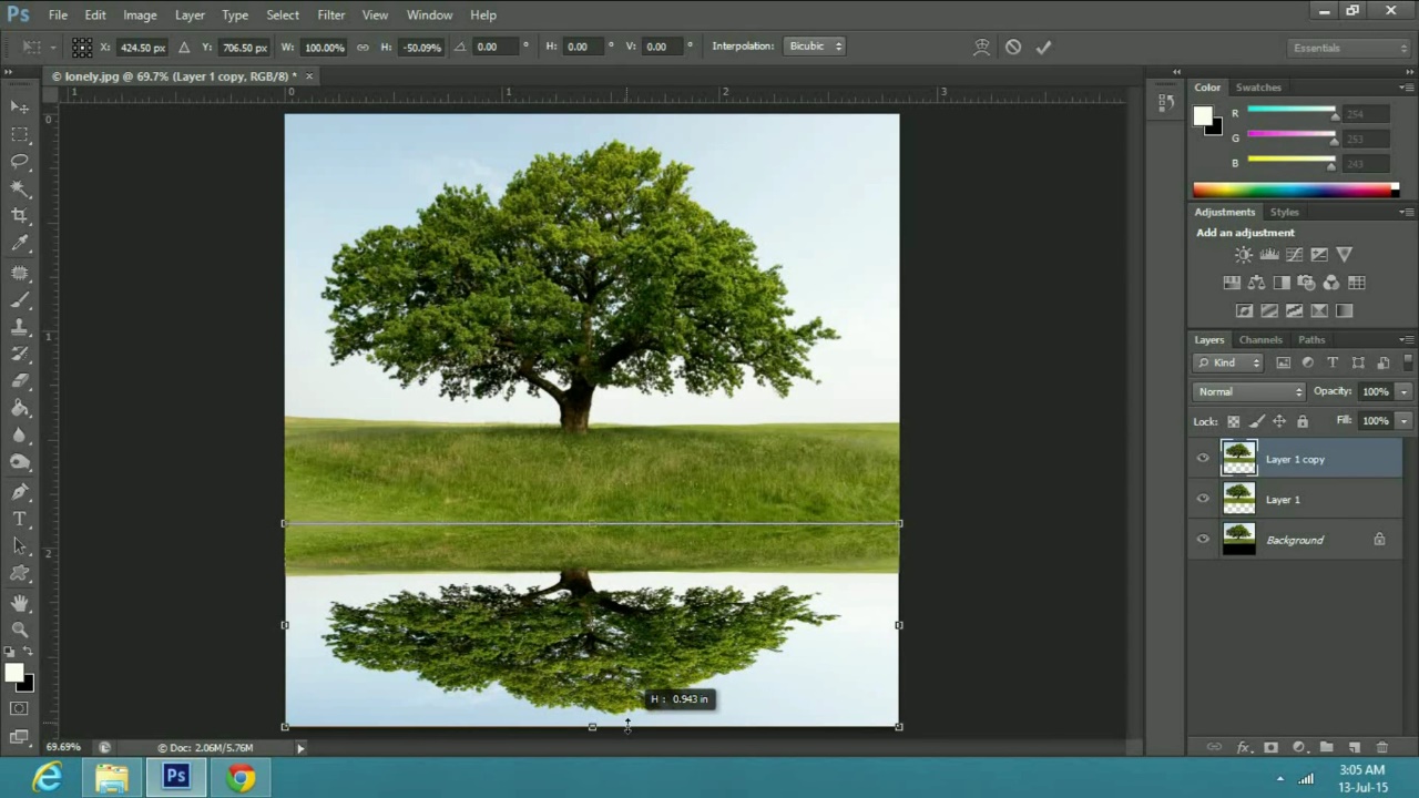 a Realistic Water Reflection Effect in Adobe Photoshop