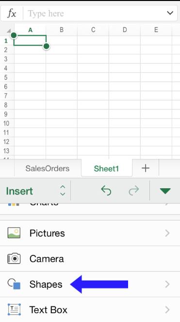 shape sheets for excel