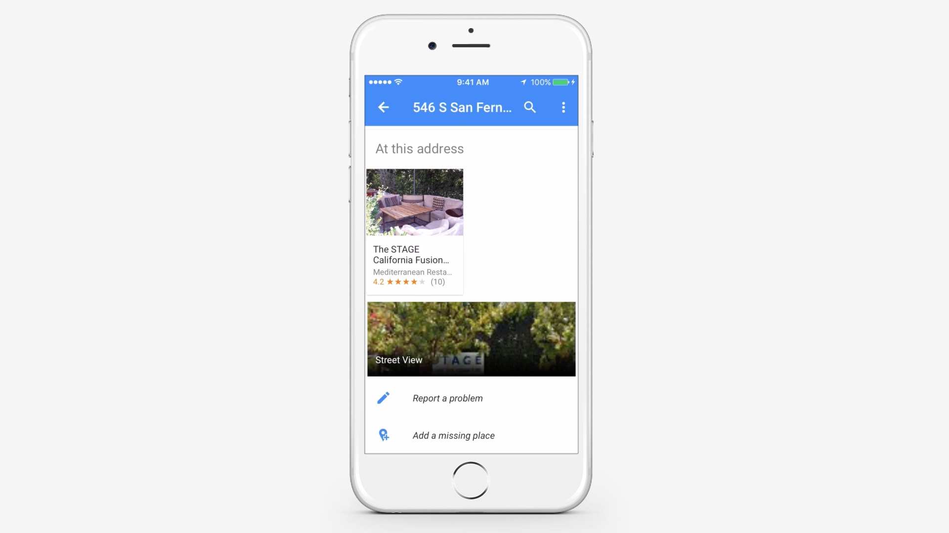 Start the Google Maps Application