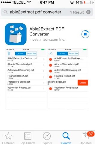 how to convert a file to a pdf on iphone