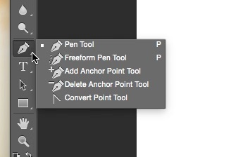 Pen tool in Photoshop