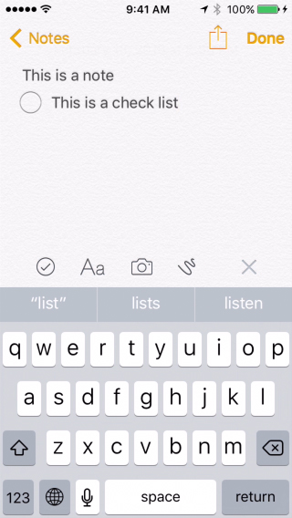 Create Checklists In the iPhone Notes App