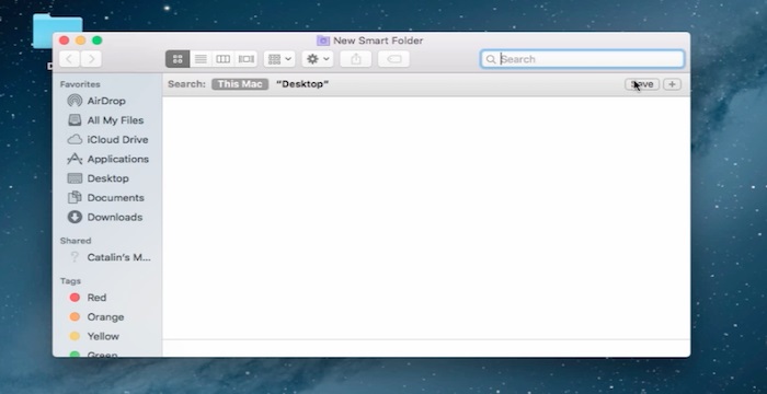 turn folder on your Mac into smart folder