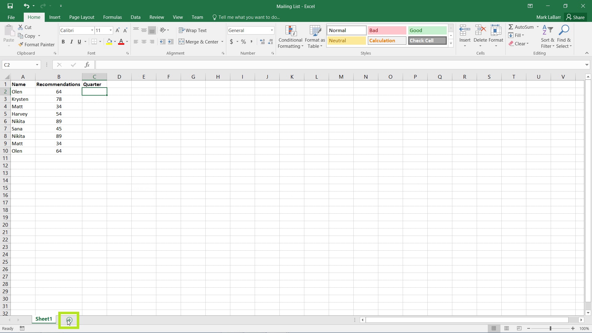 excel different margins on first page