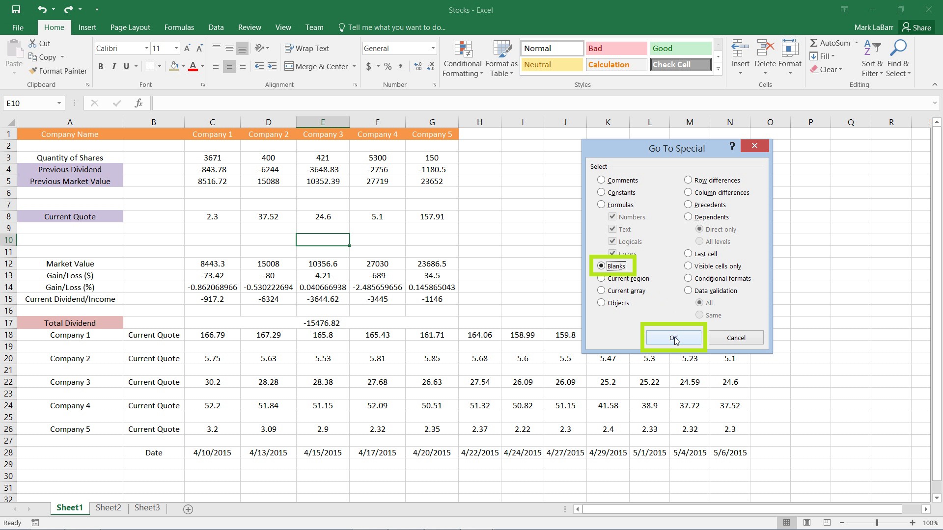 how to remove subtotals in excel 2016 for mac