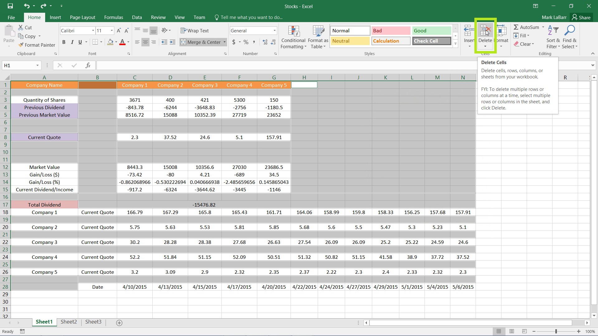 search for blanks in excel for mac