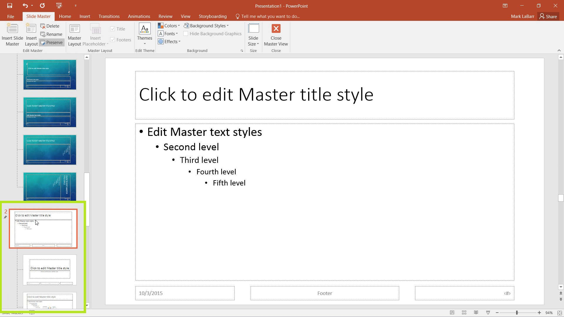 Make Custom Themes in PowerPoint 2016