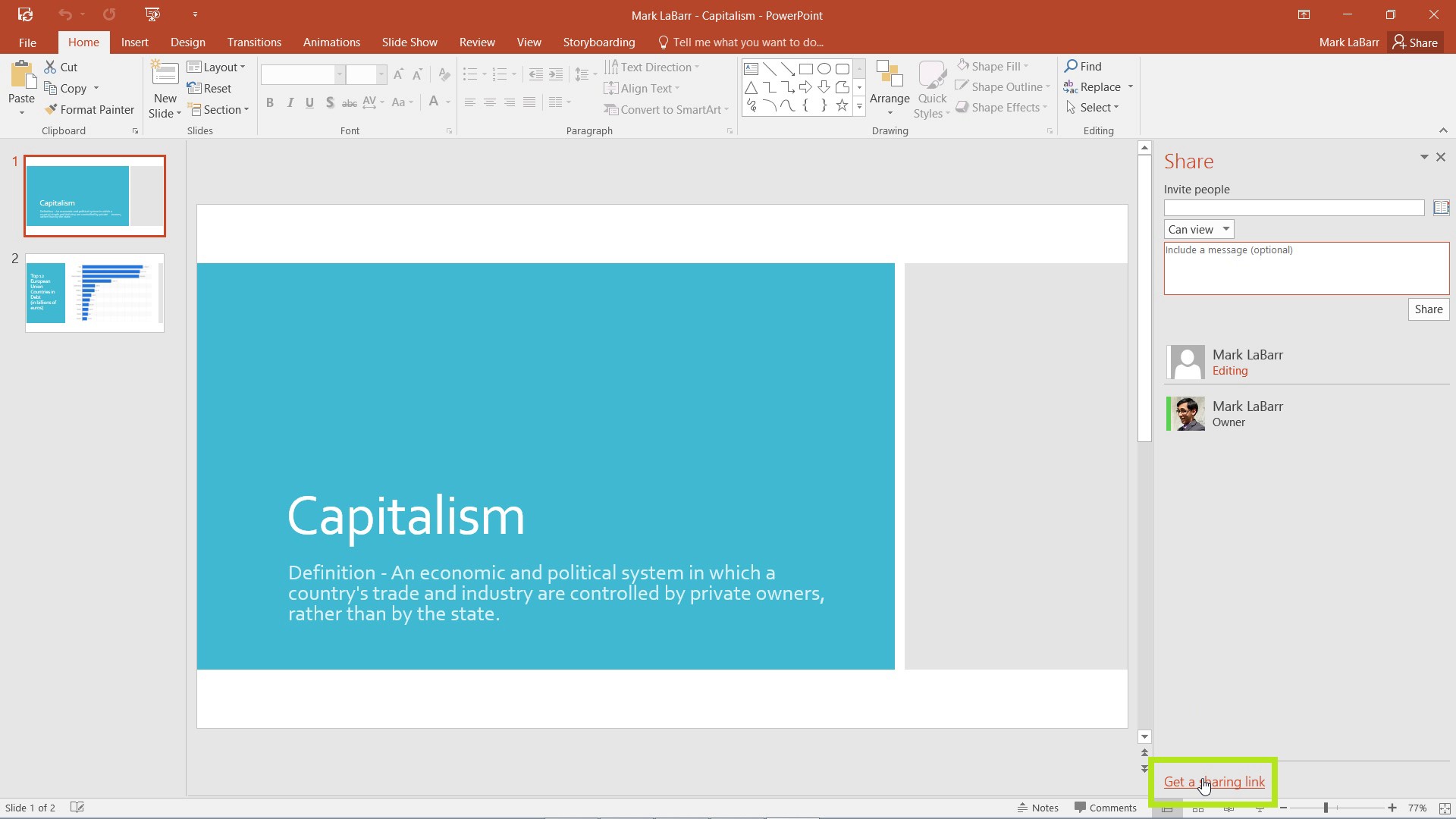 How to Share PowerPoint Presentation