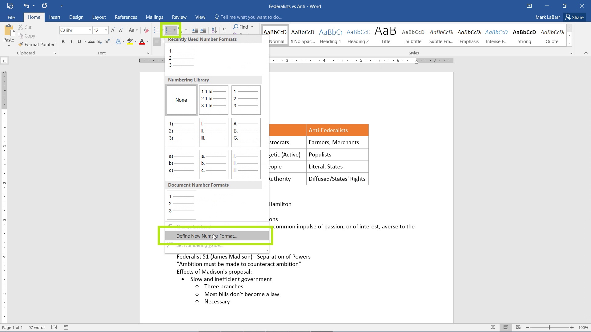 equation numbers ms word 2016 for mac