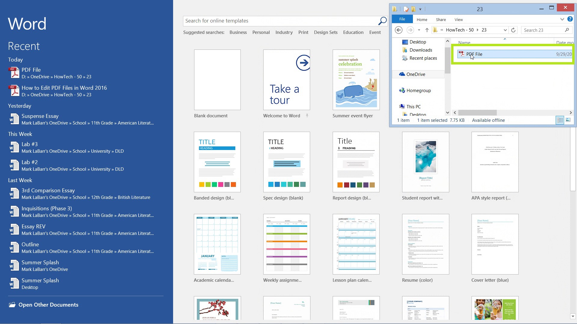 how to edit in word 2016