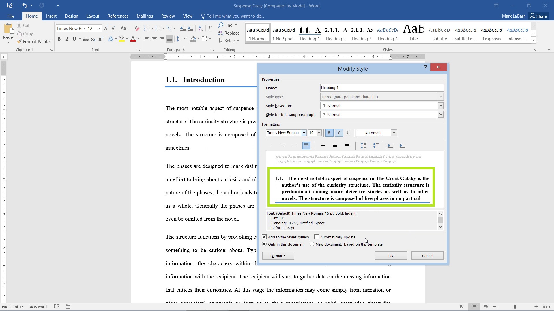 how to remove highlighting in word 2016