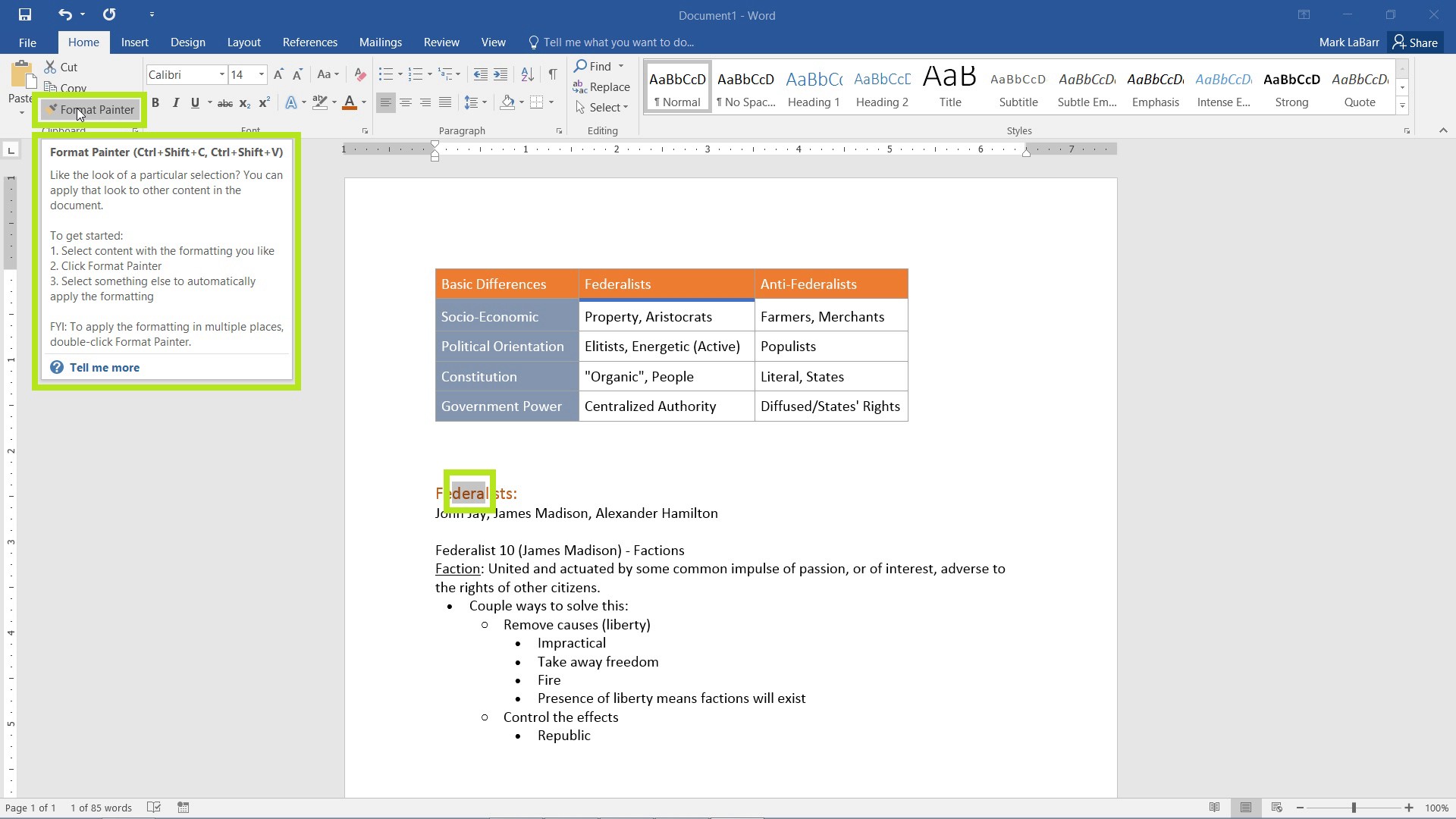 How To Use The Format Painter In Word 2016 HowTech