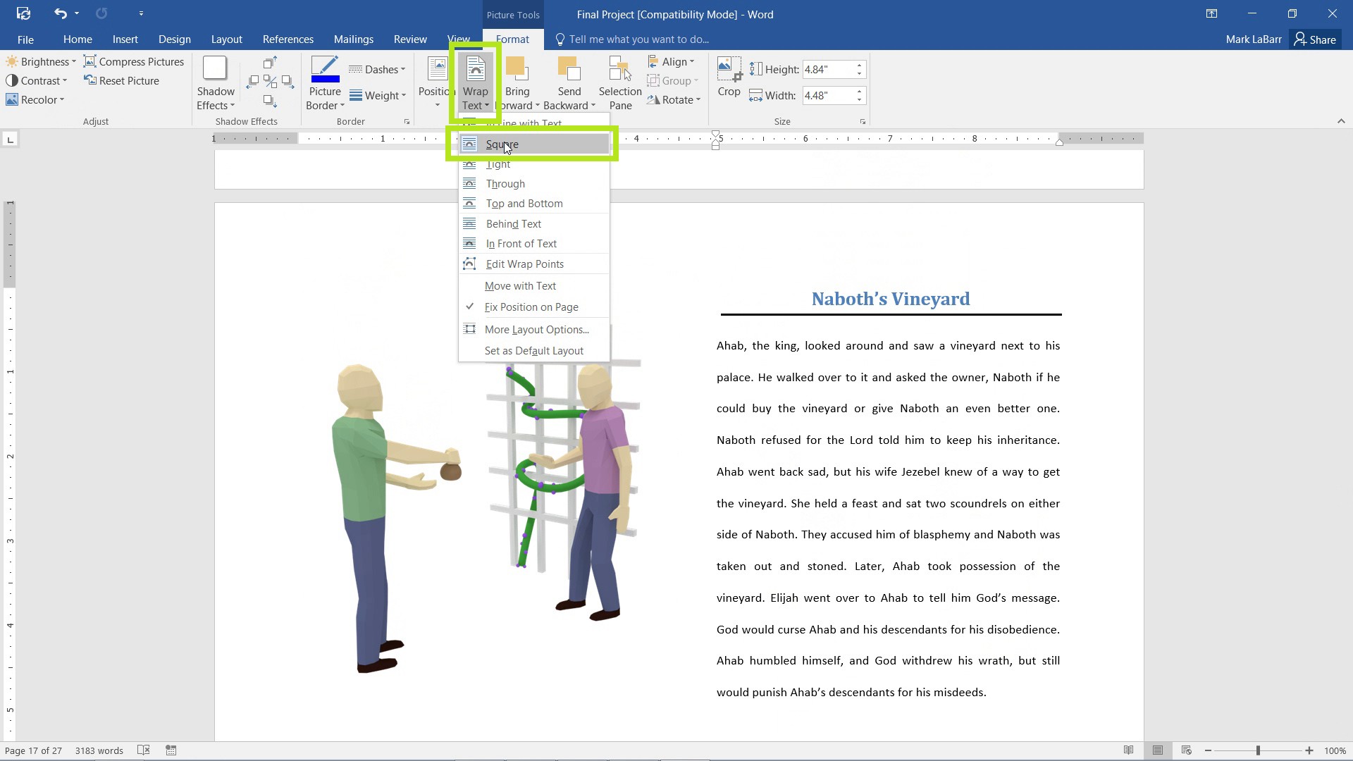 How To Insert Pictures And Use Text Wrapping In Word 2016 Howtech Hot Sex Picture 2630