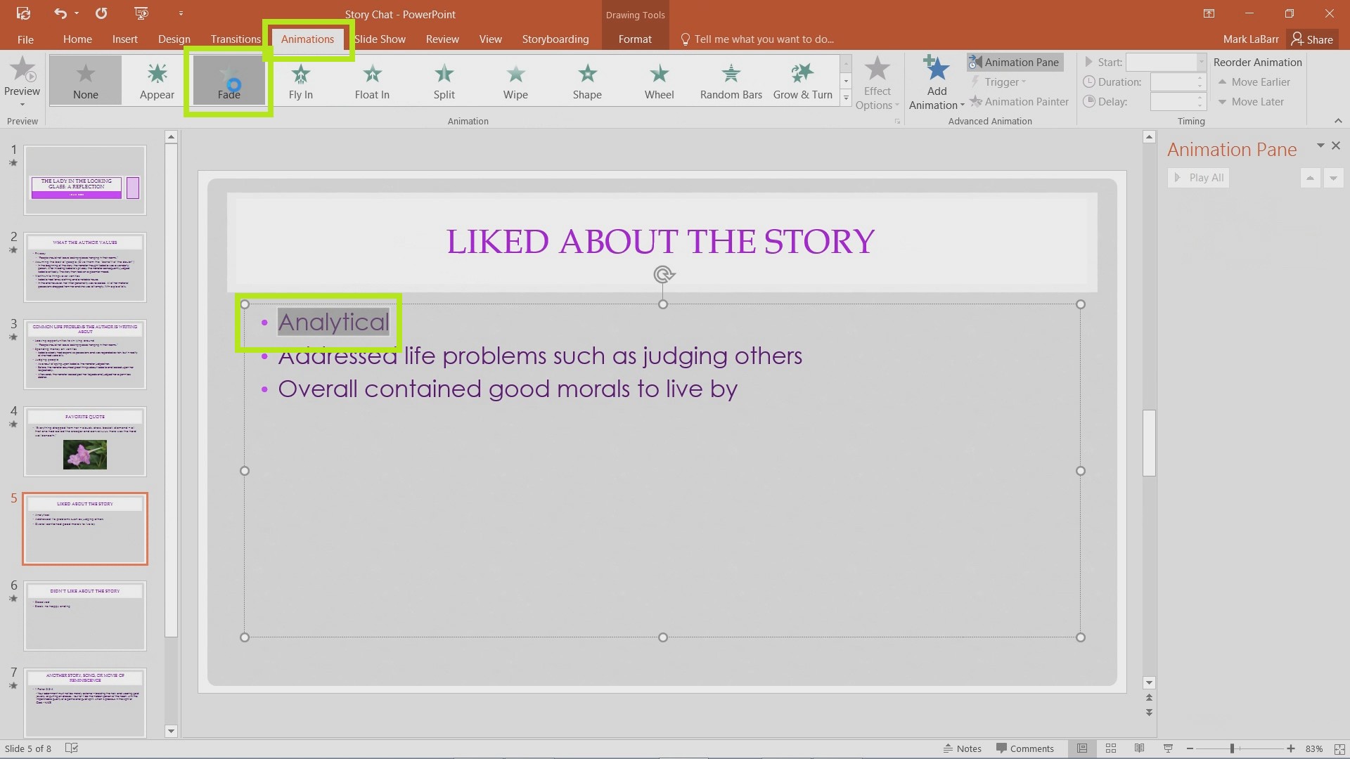 Add and Effectively Use Animations in PowerPoint 2016