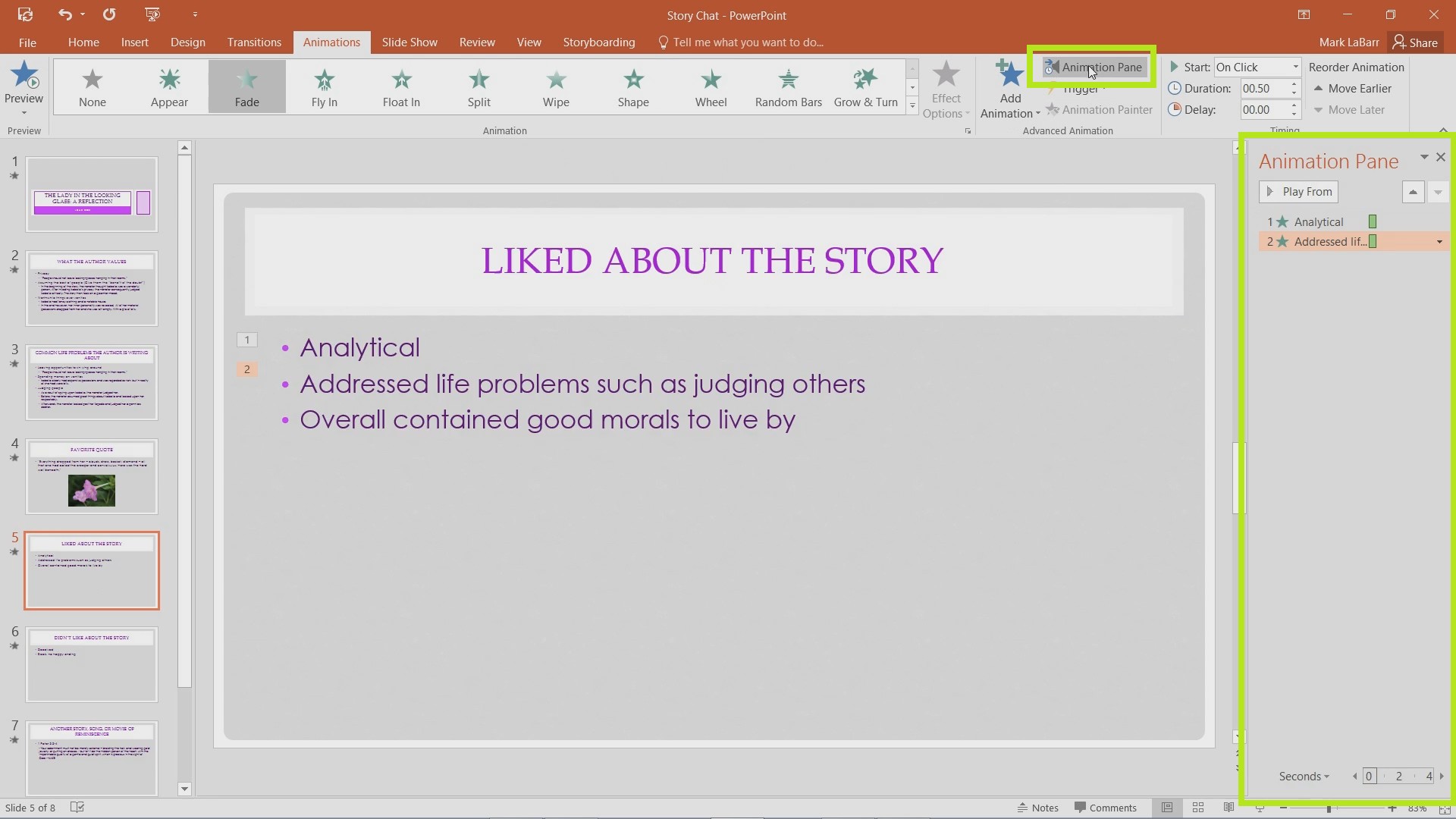 Add and Effectively Use Animations in PowerPoint 2016