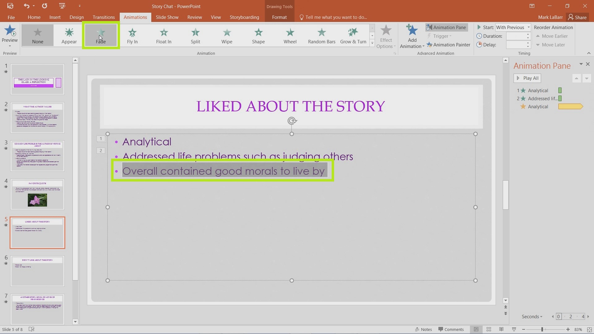 Add and Effectively Use Animations in PowerPoint 2016