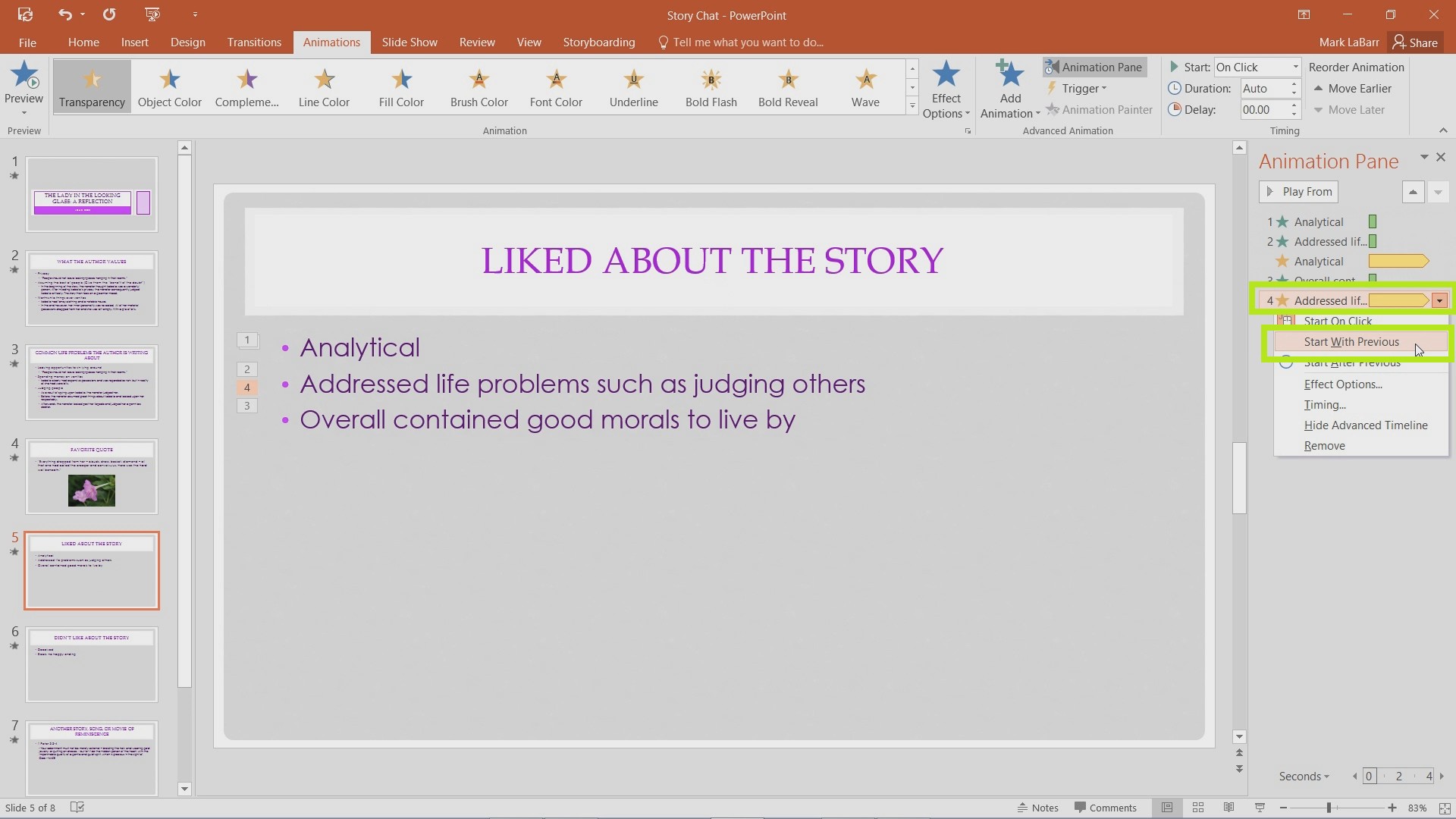 Add and Effectively Use Animations in PowerPoint 2016