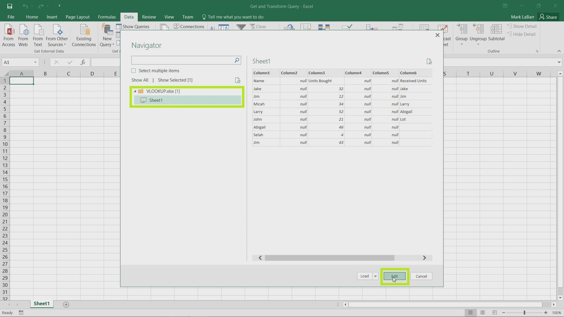 power query in excel 2016