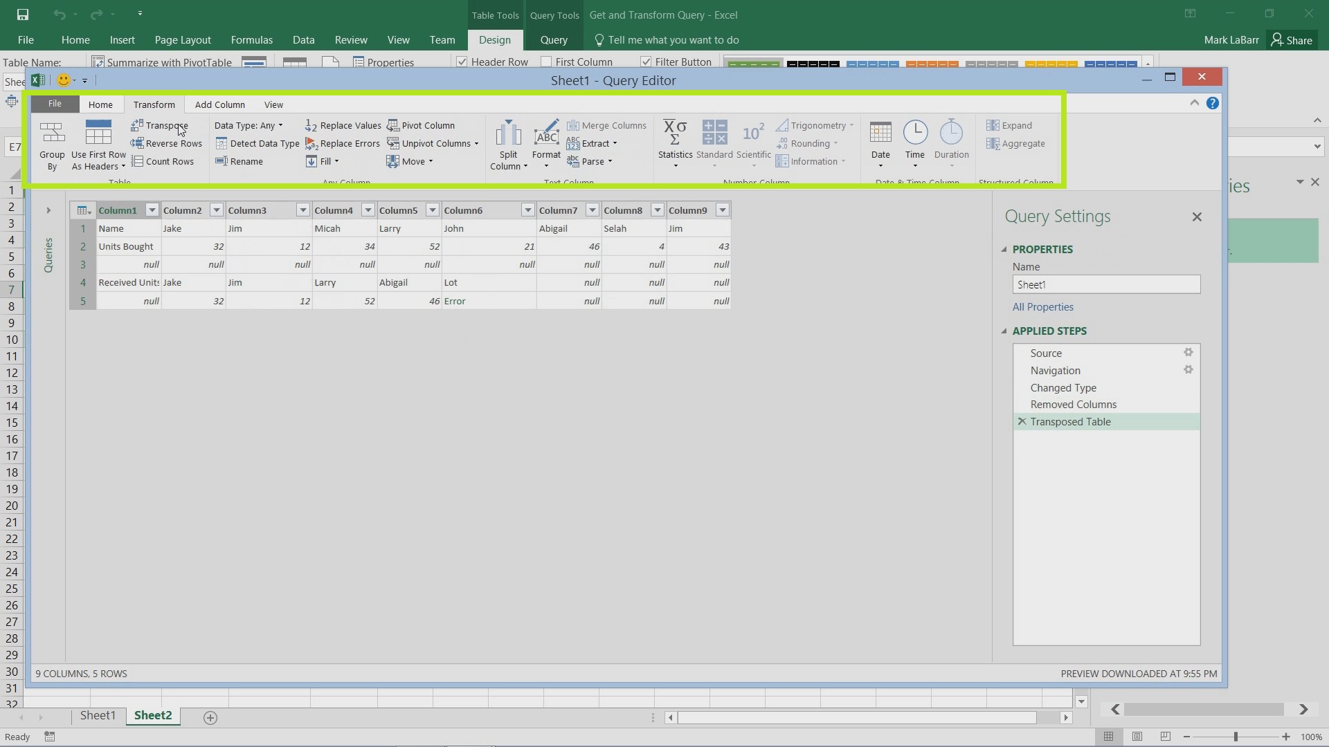 excel for mac 2016 web query