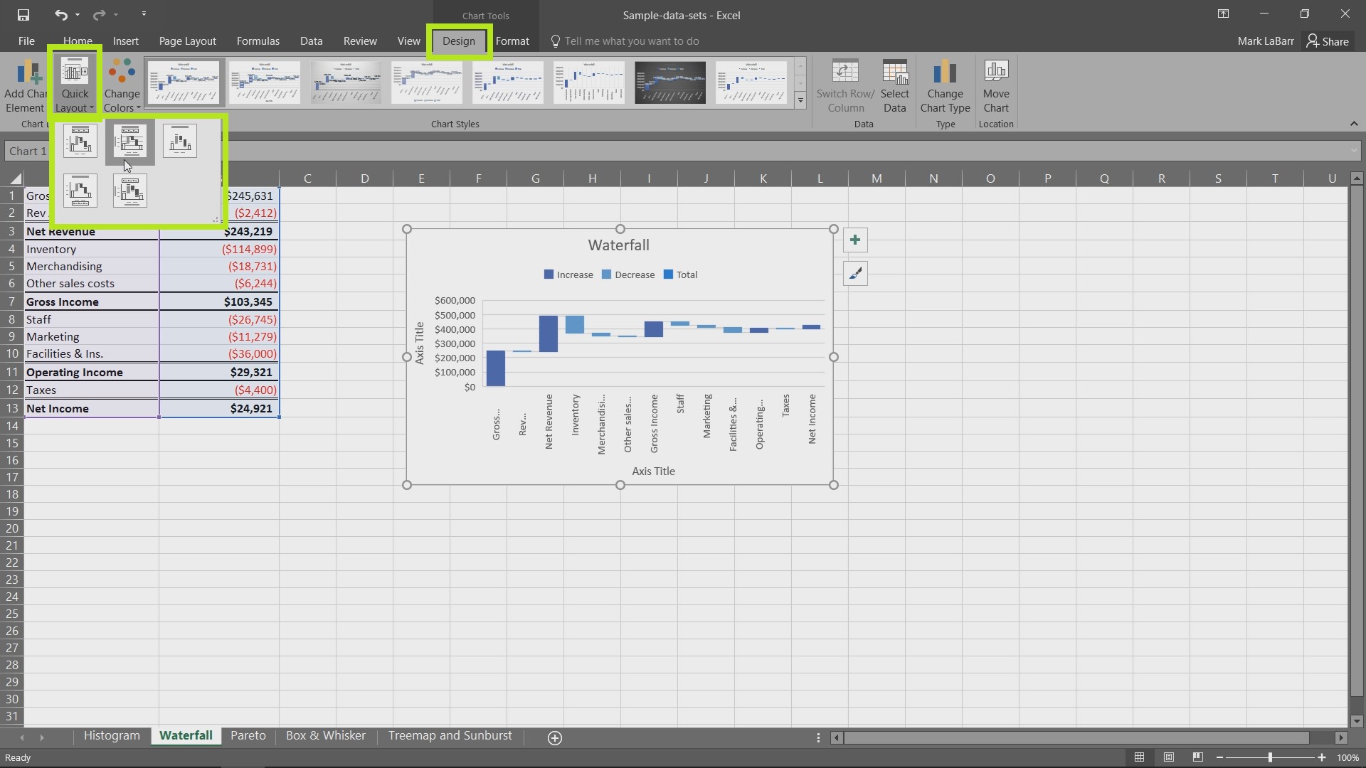 New Charts in Excel 2016