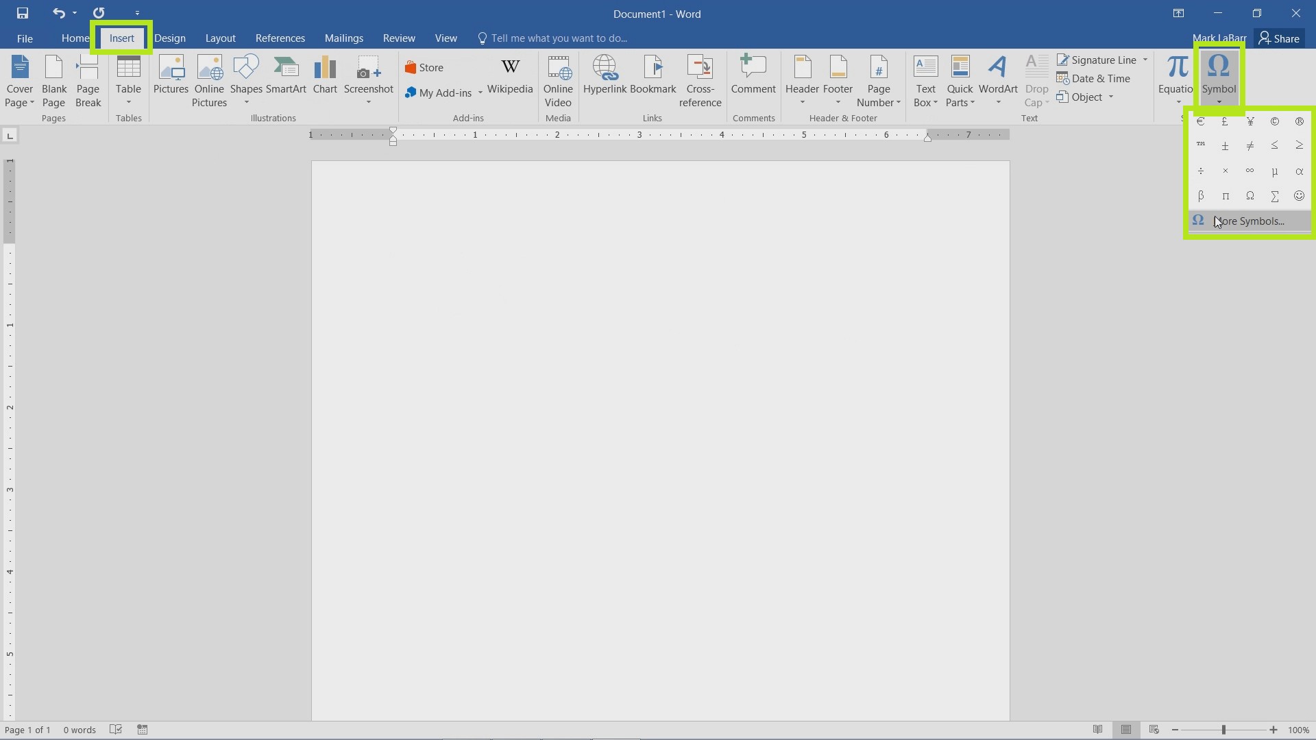 How to Type and Insert Symbols in Word 2016 | HowTech