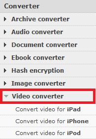 “Video Converter” tab