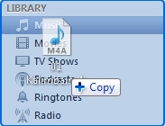 drag and drop the m4r file to the iTunes music library