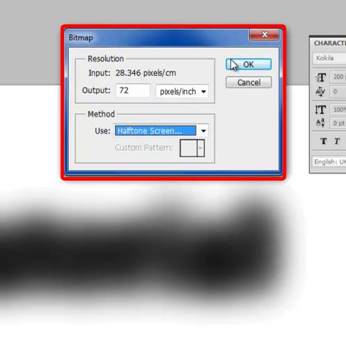 photoshop halftone screen frequency