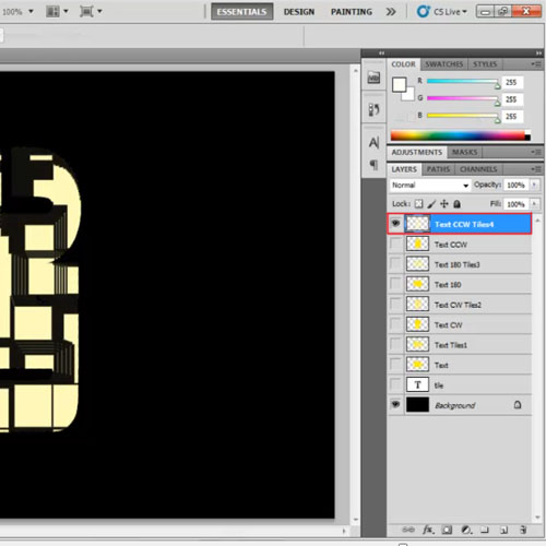 Changing orientation of the layer