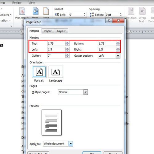 type on left side of margin in microsoft word for mac 15.33