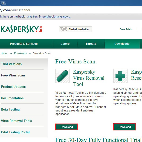 View Kaspersky products