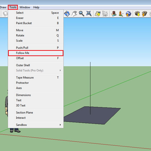 How To Use The Follow Me Tool In Google Sketchup Howtech