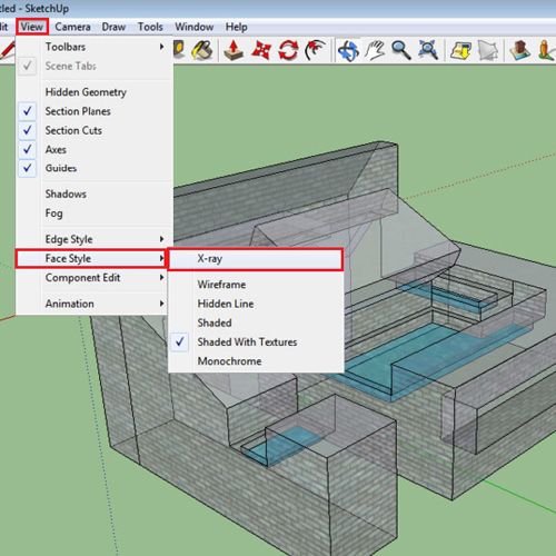 how to make view in sketchup