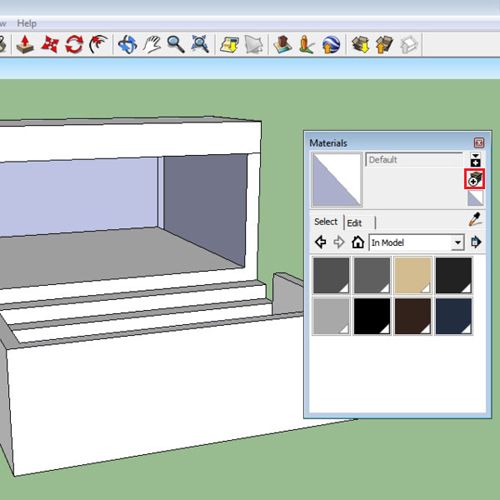 ctrl paint google sketchup