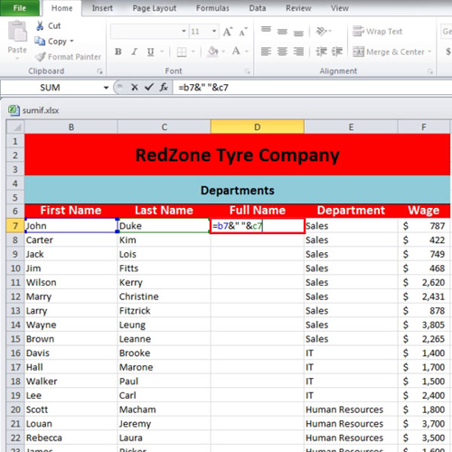 Add a new column and write the formula