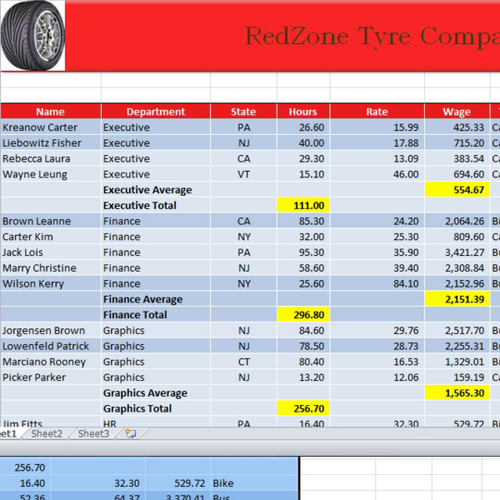 Highlighting Subtotals